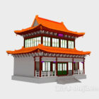 Chinese classical architecture 3d model .