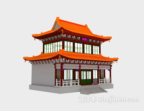 Chińska klasyczna architektura budynku