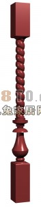 中国の柱木彫り
