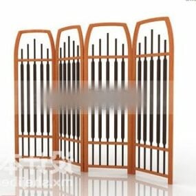 Chinese Decorative Screen Divider 3d model