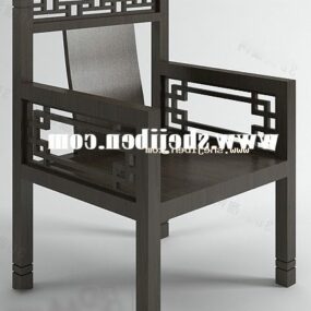 Muebles de silla tallada china modelo 3d