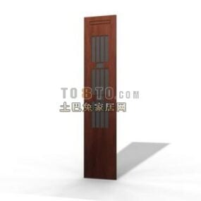 Chinese Door Wooden Decor 3d model