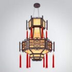 Kinesisk traditionel lysekrone med dobbelt lag