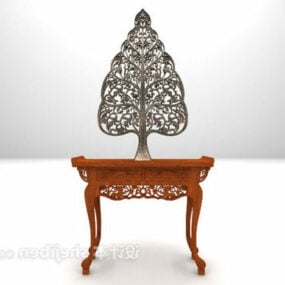 Chinese Console Table With Art Decorative 3d model