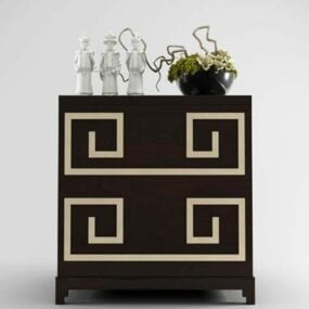 Chinese Pattern Console Table 3d model