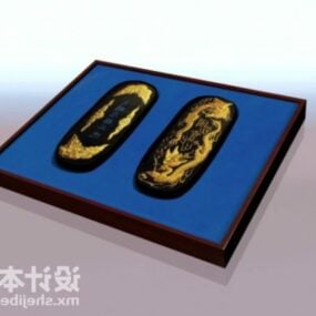 中国书籍装饰3d模型