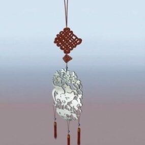 آویز یشمی آنتیک مدل سه بعدی