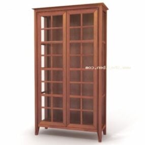 Chinese Glass Wine Cabinet 3d model