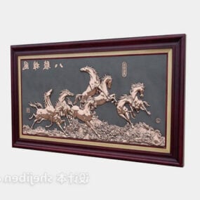Kinesisk hengende maleri 3d-modell