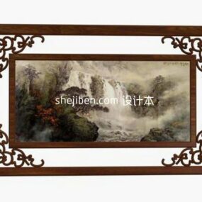 Chinese Ancient Painting Frame 3d model