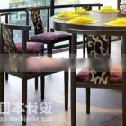 Hotel Round Table With Chair