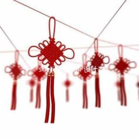 Chinese Knot Hanging Decoration 3d model
