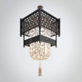 Chinese Classic Lantern Chandelier 3d model