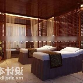 Modelo 3d de sala de massagem chinesa