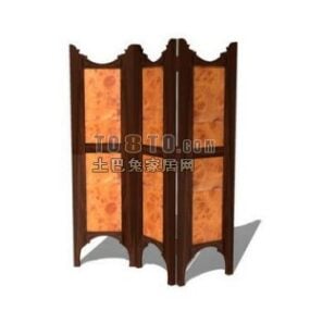 Chinese Traditional Screen 3d model