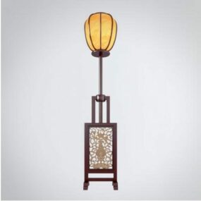 Čínská stojací lampa v retro stylu V1 3D model