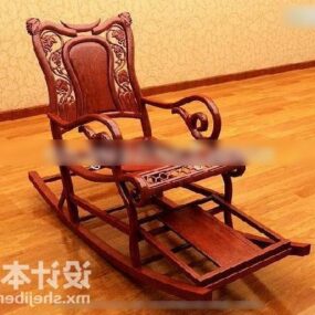 Kiinalainen keinutuolihuonekalujen 3d-malli
