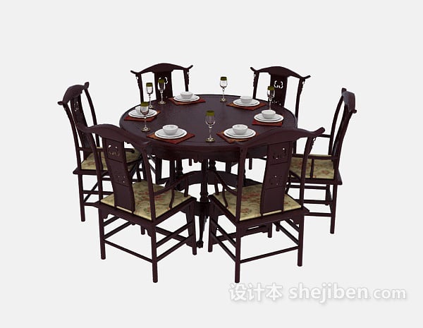 Chinese Small Round Dining Table