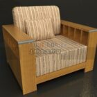 Chinese solid wood sofa 3d model .