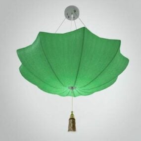 3д модель китайской ретро-люстры-зонтика