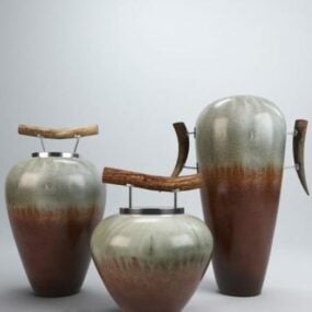 Chinese Vase Ornament 3d model