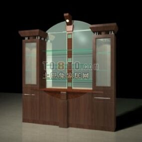 Chinese Wine Cabinet Antique Style 3d model