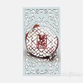 Traditional Wood Carving Chinese Style 3d model