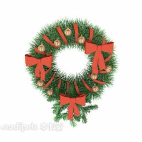 New Year Christmas Wreath 3d model