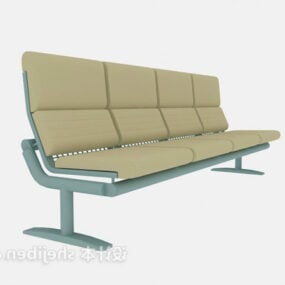 Cinema Bench Chair 3d model