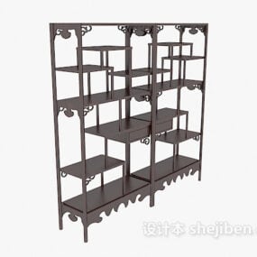 Classic Chinese Bogu Shelf Display Cabinet 3d model