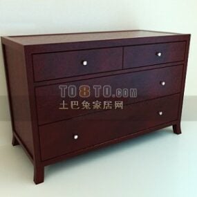 Chinese Shoe Cabinet Classic Design 3d model