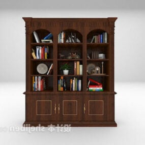 Classic European Bookcase 3d model