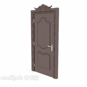 Puerta Ventana Marco Material de madera Modelo 3d