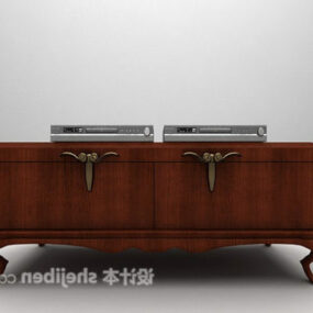 Classic Style Wood Tv Cabinet 3d model