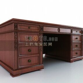 Classical Old Work Table 3d model