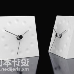 Minimalistický 3D model čtvercových hodin