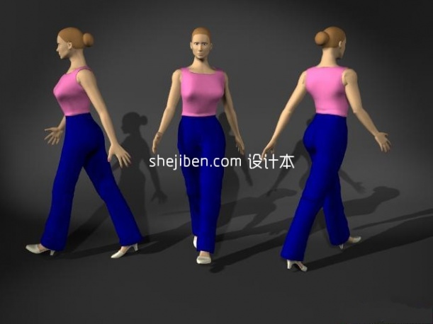 Lowpoly Girl Character