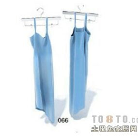 Dress Clothes With Hanger 3d model