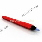 Rød farve blyant