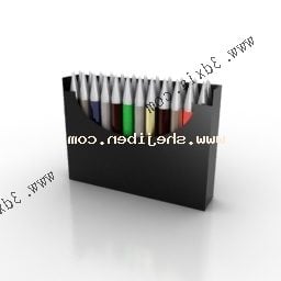 3д модель красочной кисти для ручек