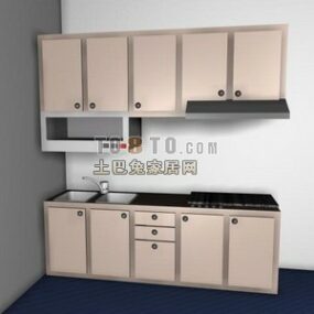 Kombinieren Sie das 3D-Modell „Küchenschrank“.