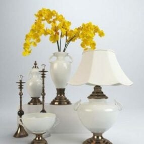Dekoracyjna lampa stołowa wazonowa Model 3D