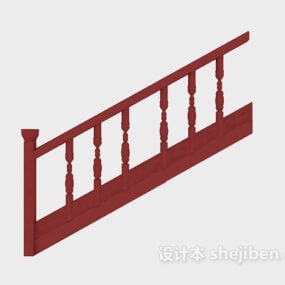 Building Straight Design Stairs 3d model