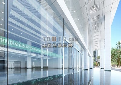 Office Corridor Glass Wall Design