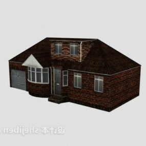 3D-Modell einer Villa im Landhausstil