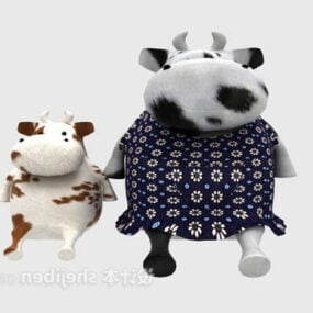 牛人形3Dモデル