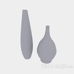 گلدان بطری کاردستی مدل سه بعدی