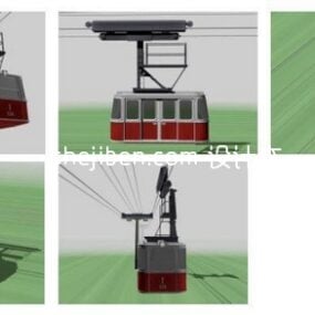 Tramway aérien modèle 3D
