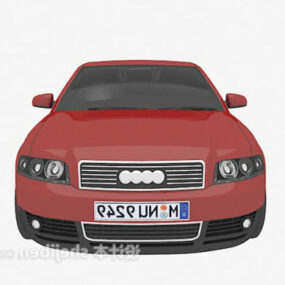Red Sedan Car Vehicle 3d model