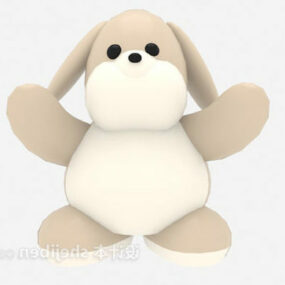 Cute Puppy Stuffed Toy 3d model
